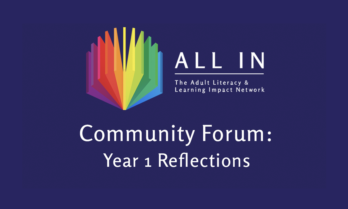 Community Forum: Year 1 Reflections